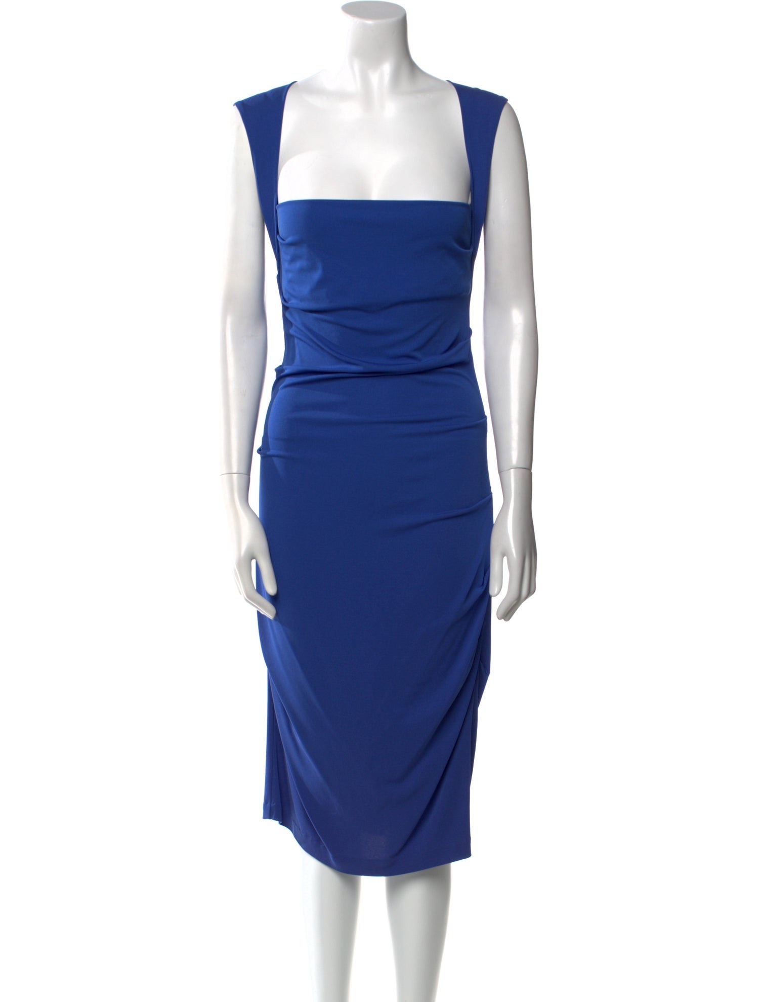 Nicole Miller Square Neckline Midi Length Dress