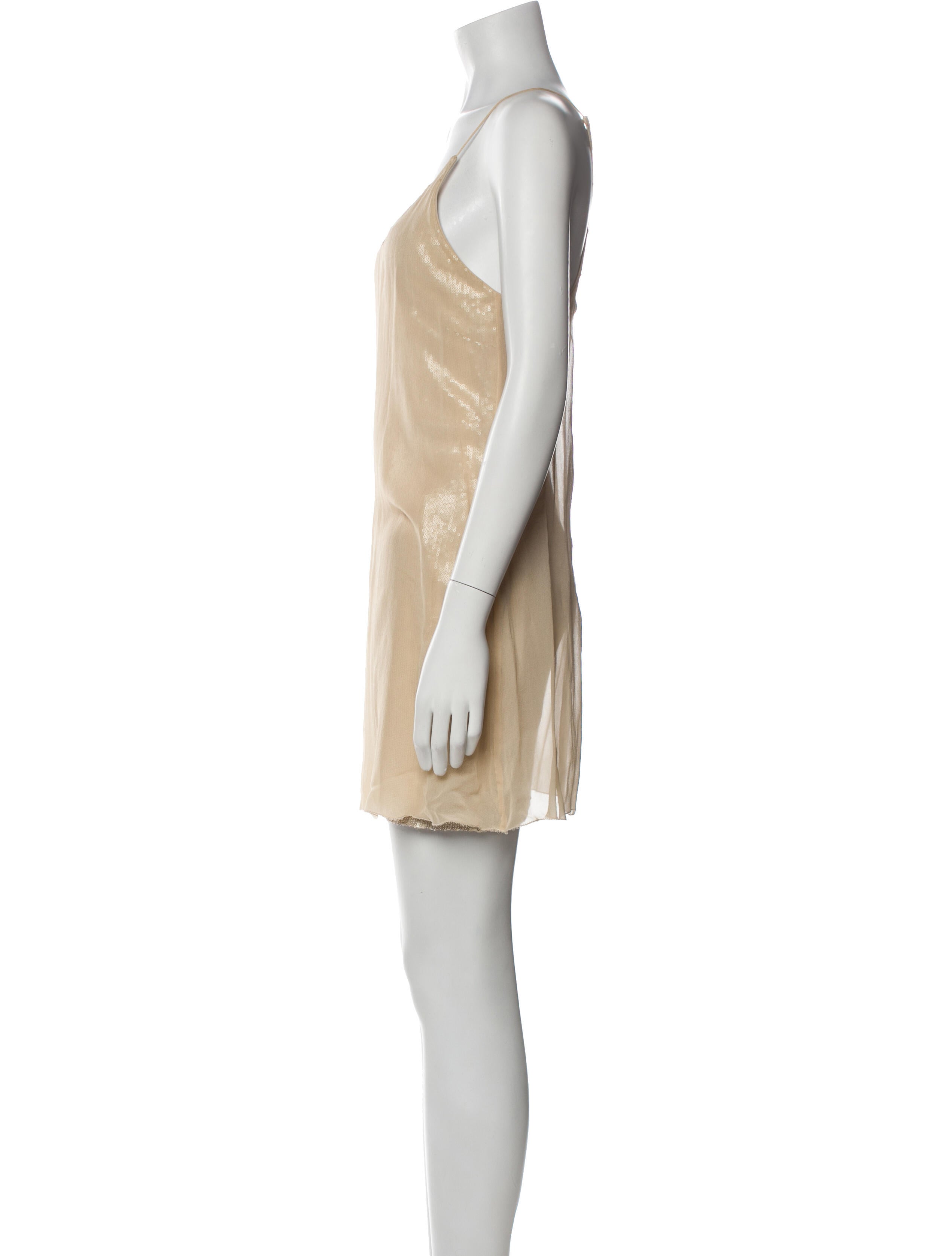 Nicole Miller Scoop Neck Mini Dress