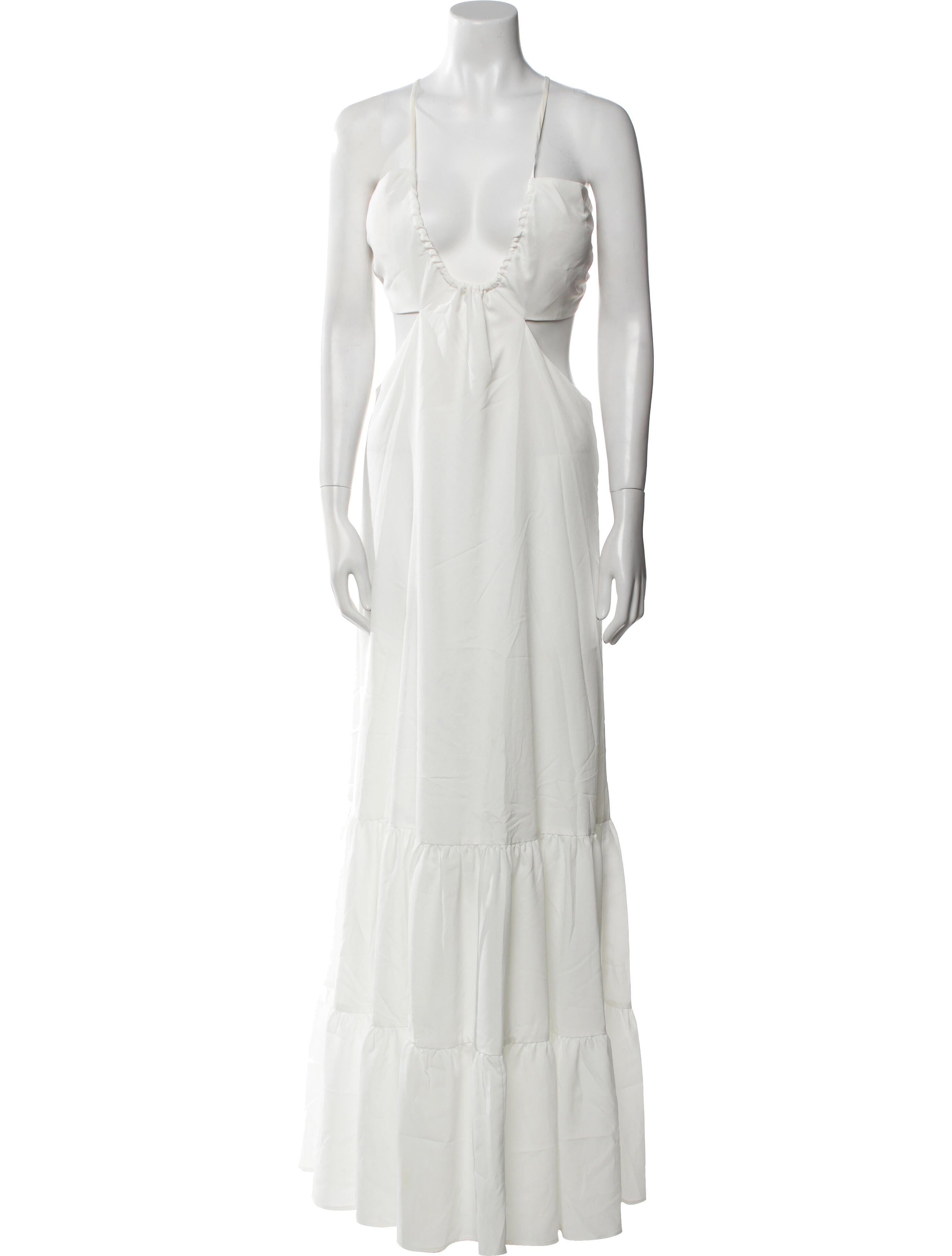 Nicole Miller V-Neck Long Dress