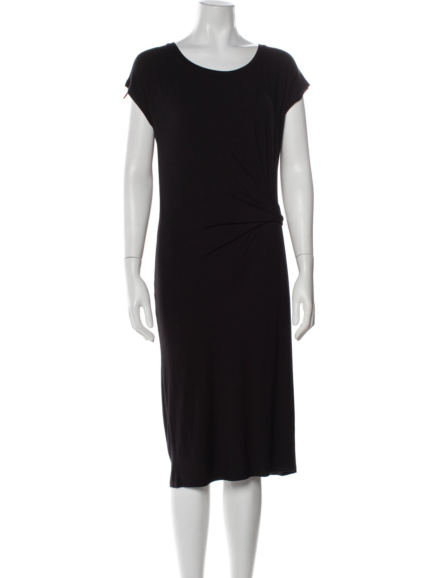 Nicole Miller Scoop Neck Midi Length Dress