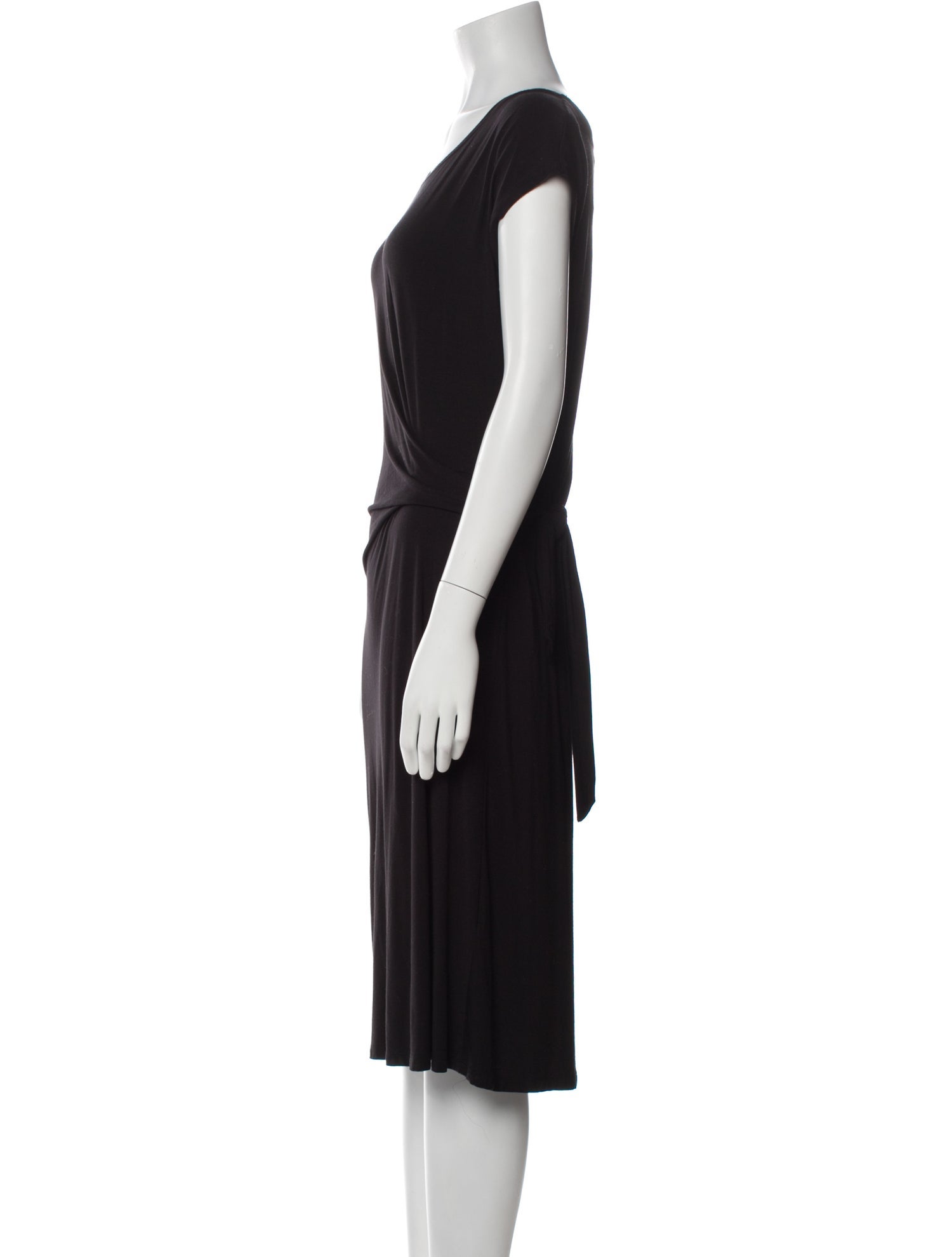 Nicole Miller Scoop Neck Midi Length Dress