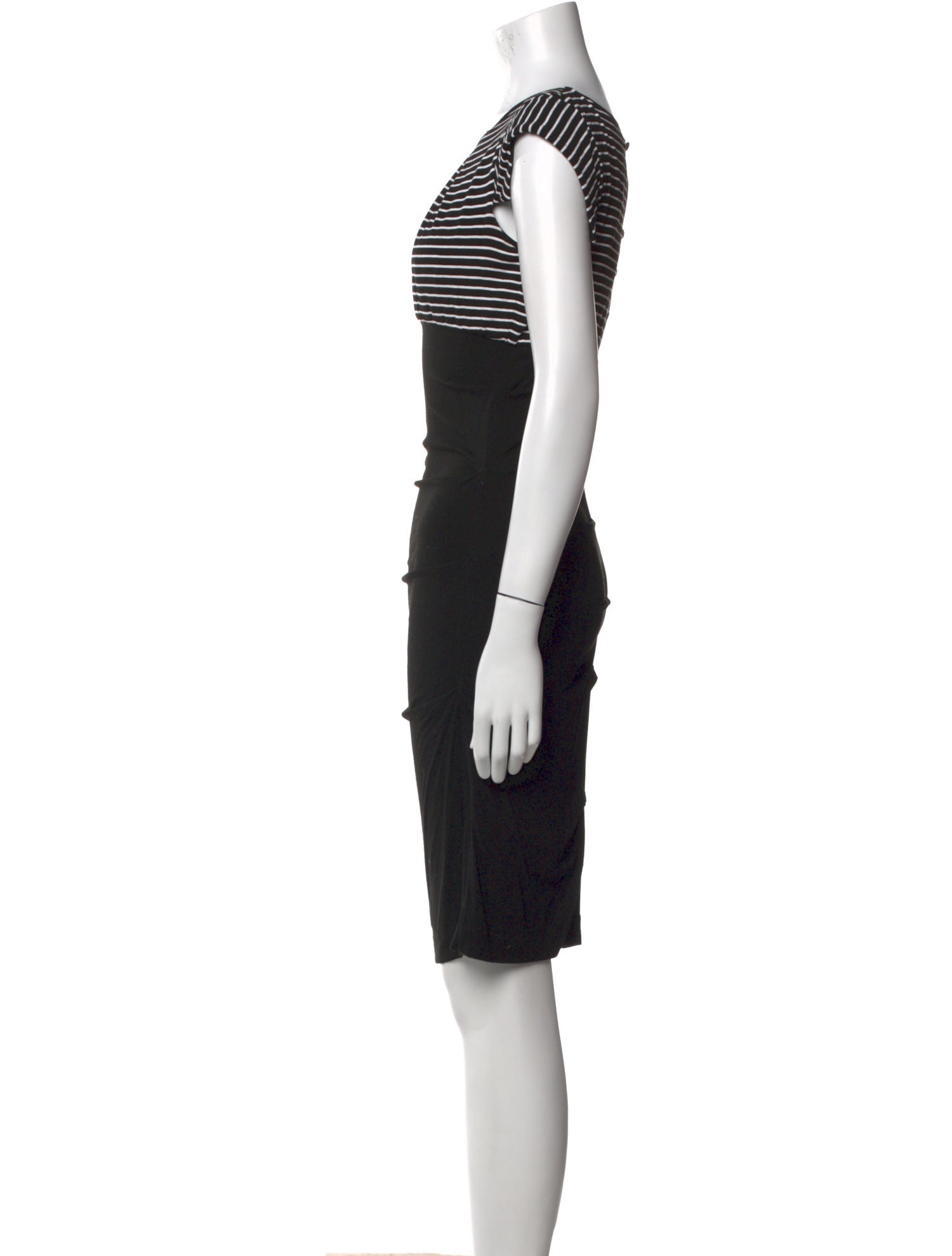 Nicole Miller Bateau Neckline Knee-Length Dress