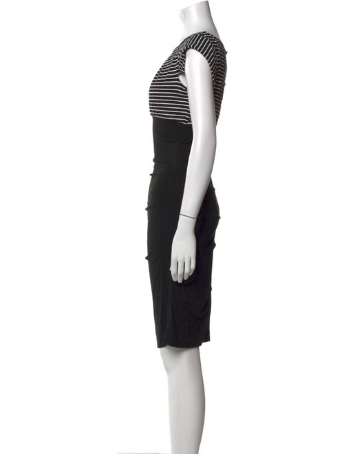 Nicole Miller Bateau Neckline Knee-Length Dress