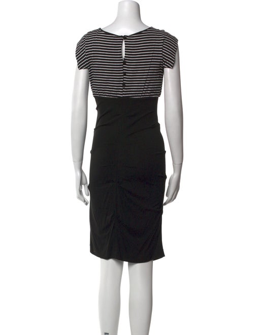 Nicole Miller Bateau Neckline Knee-Length Dress