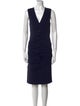 Nicole Miller V-Neck Knee-Length Dress