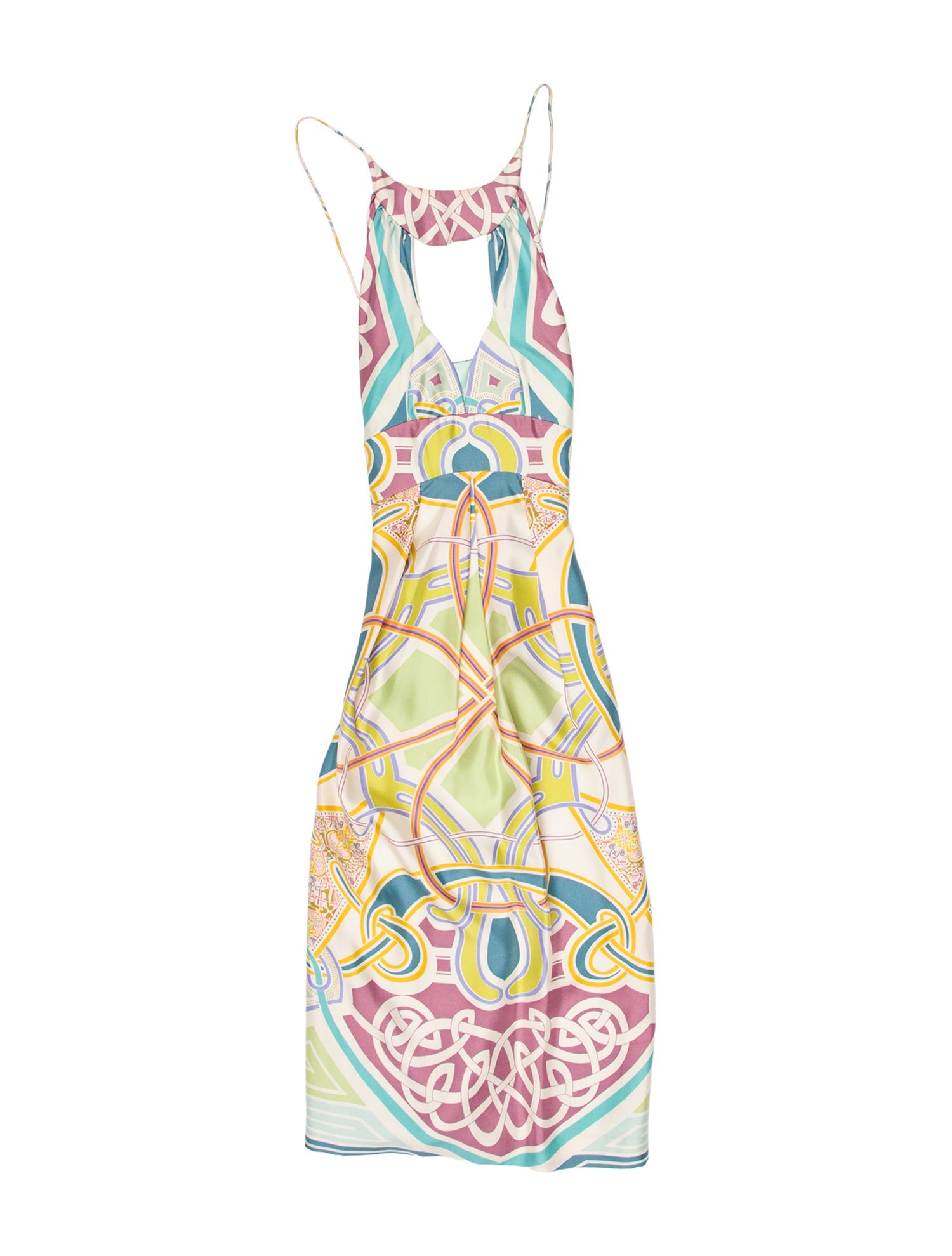 Nicole Miller Silk Midi Length Dress