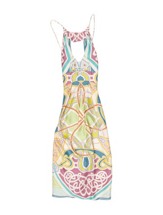 Nicole Miller Silk Midi Length Dress