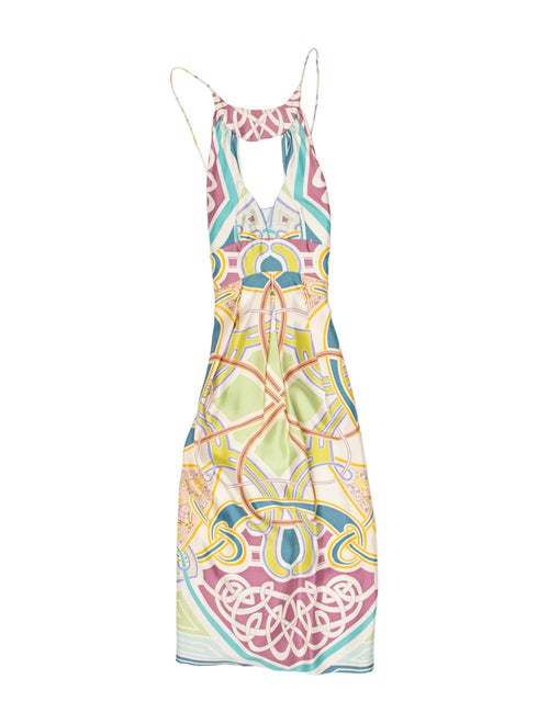 Nicole Miller Silk Midi Length Dress