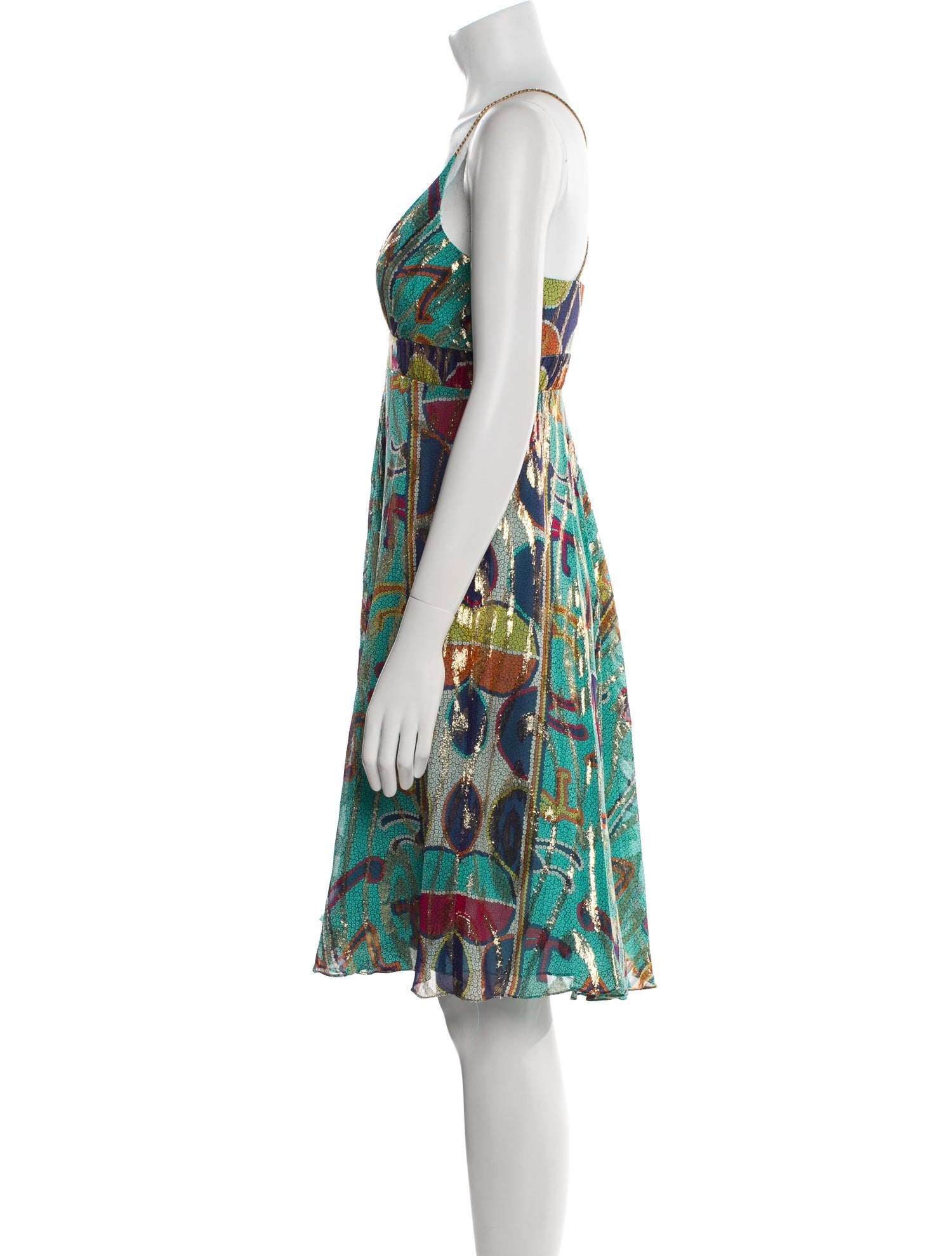 Nicole Miller Silk Knee-Length Dress