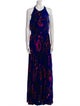 Nicole Miller Printed Long Dress