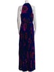 Nicole Miller Printed Long Dress