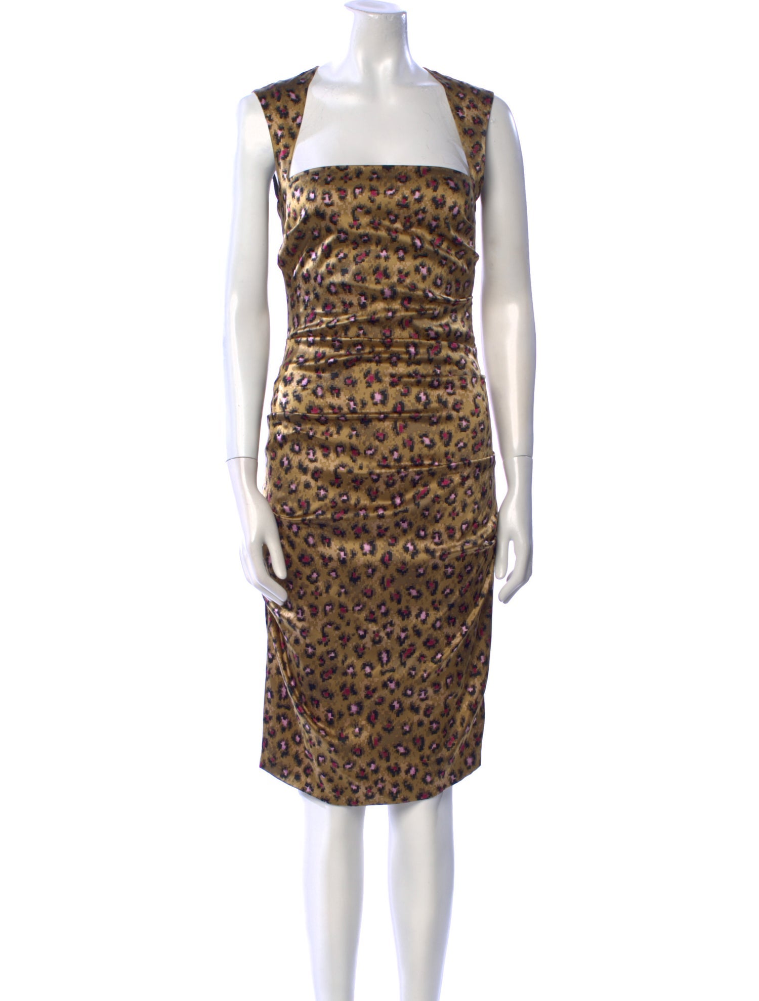 Nicole Miller Silk Midi Length Dress