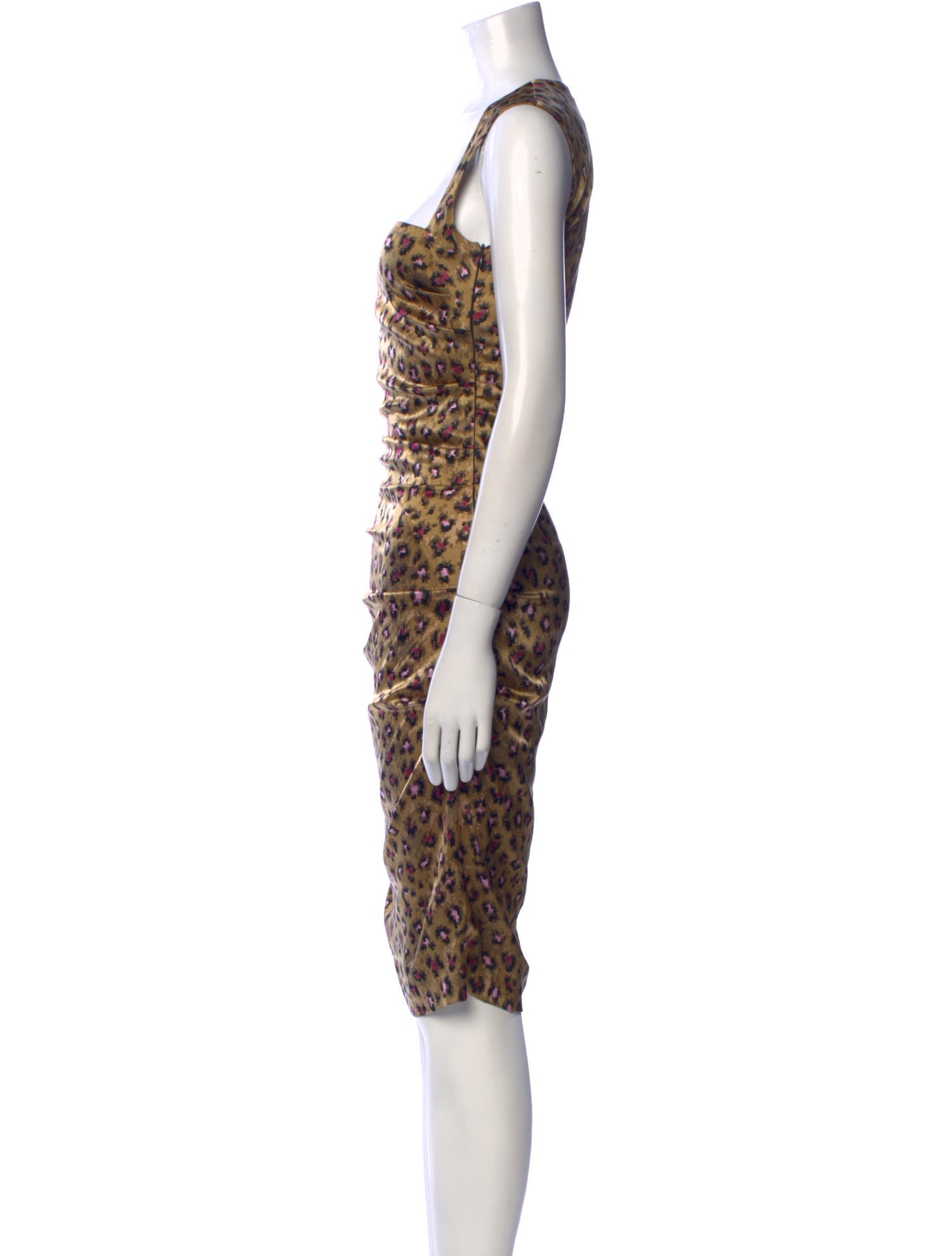 Nicole Miller Silk Midi Length Dress