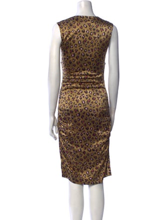 Nicole Miller Silk Midi Length Dress