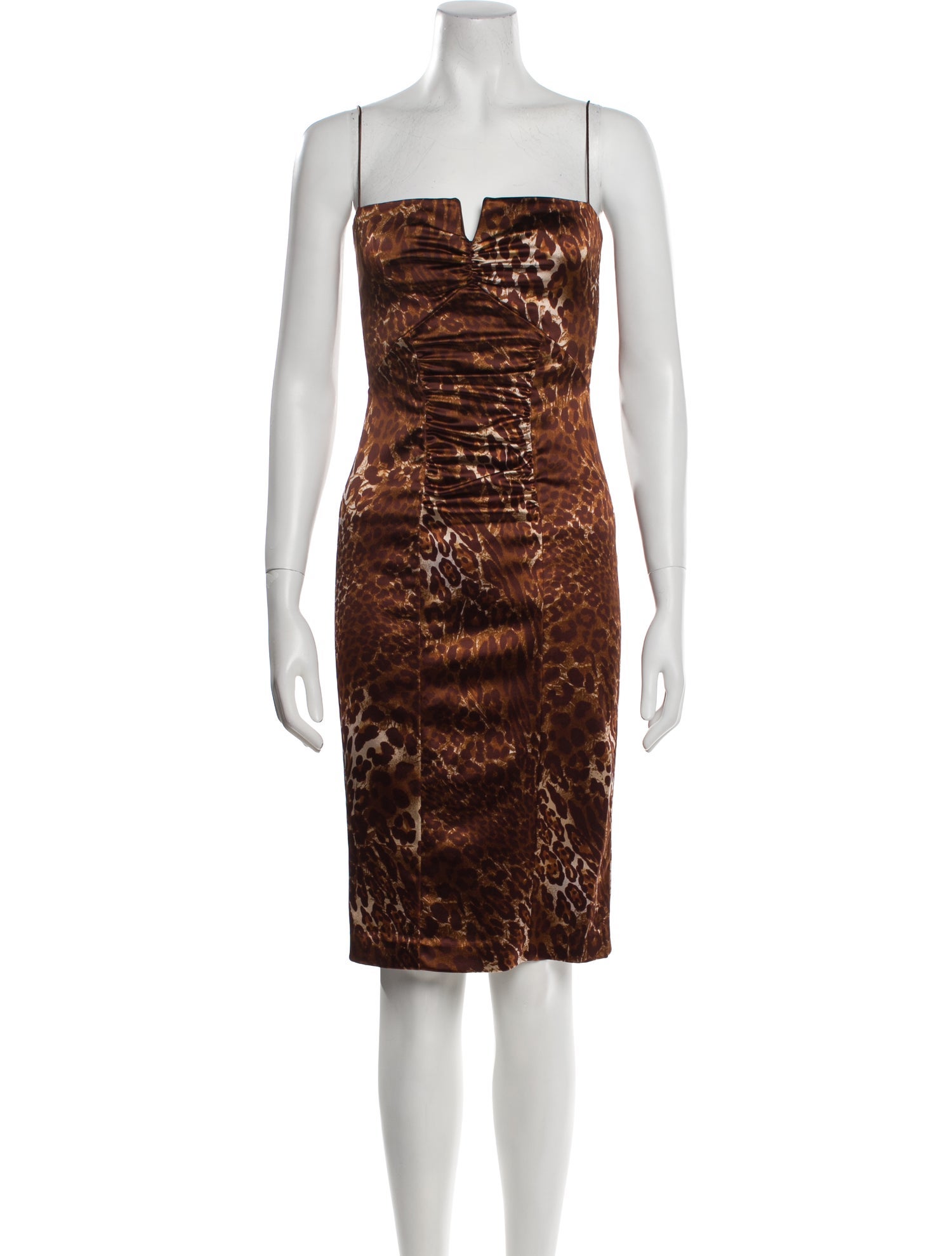 Nicole Miller Animal Print Knee-Length Dress
