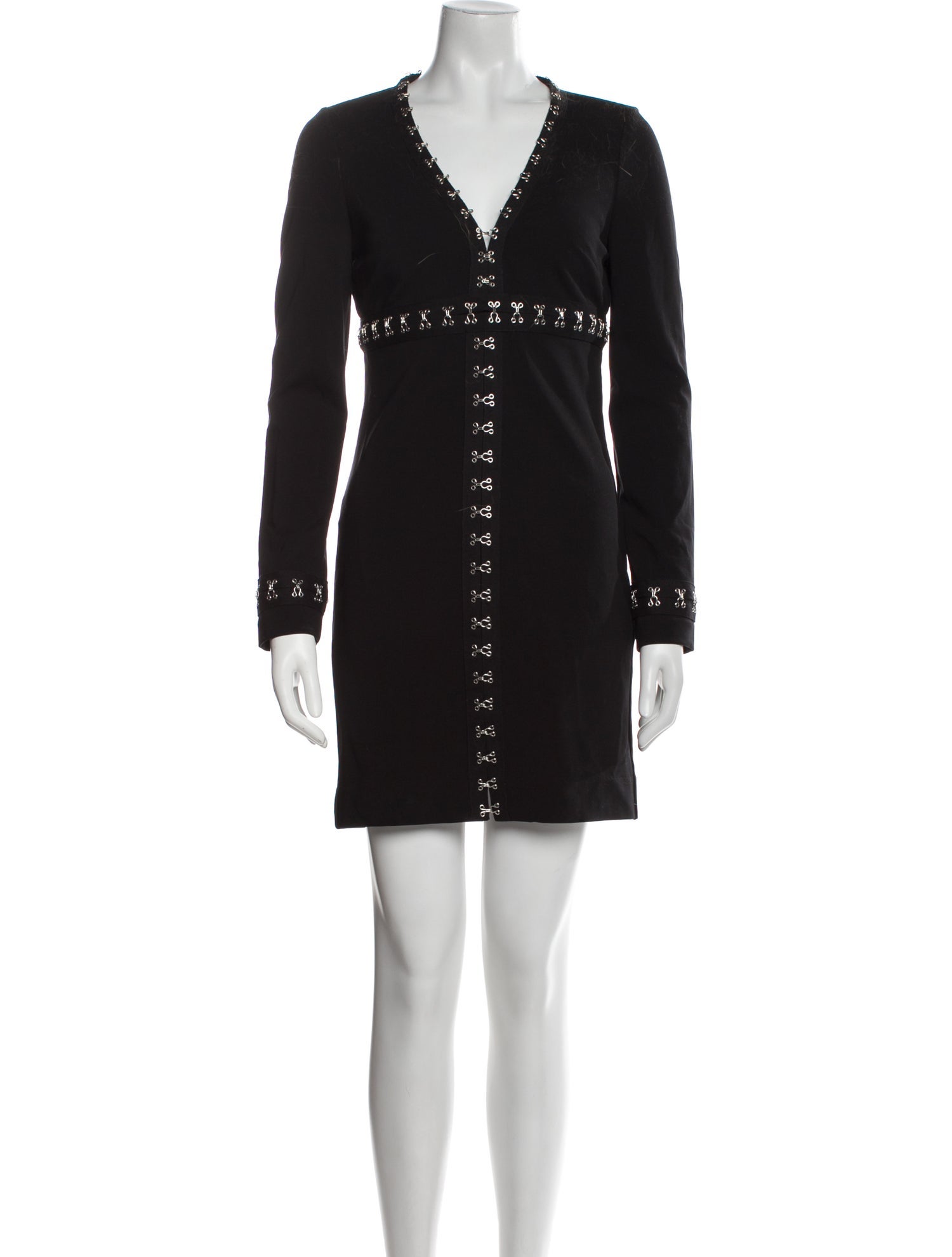 Nicole Miller V-Neck Mini Dress