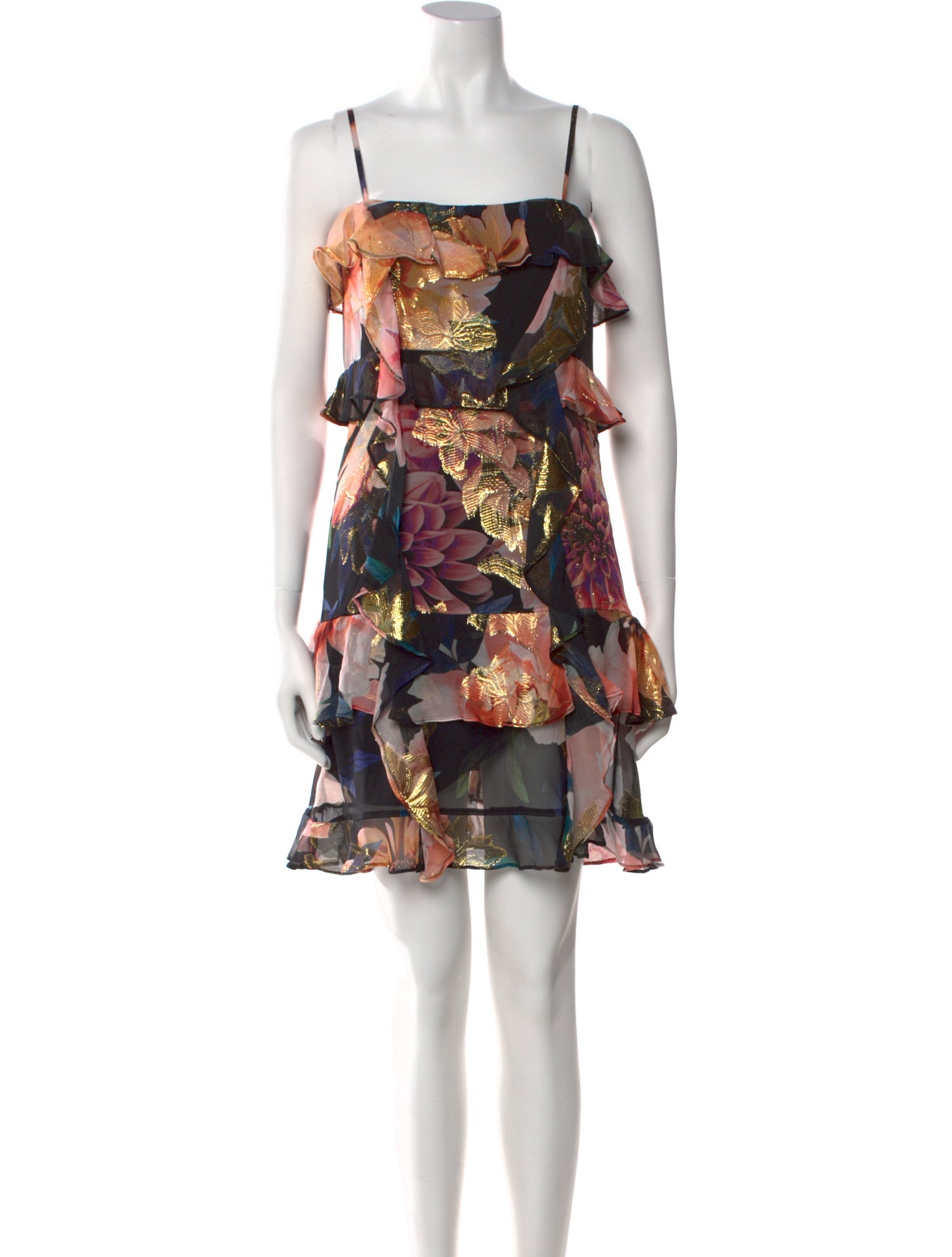 Nicole Miller Floral Print Mini Dress