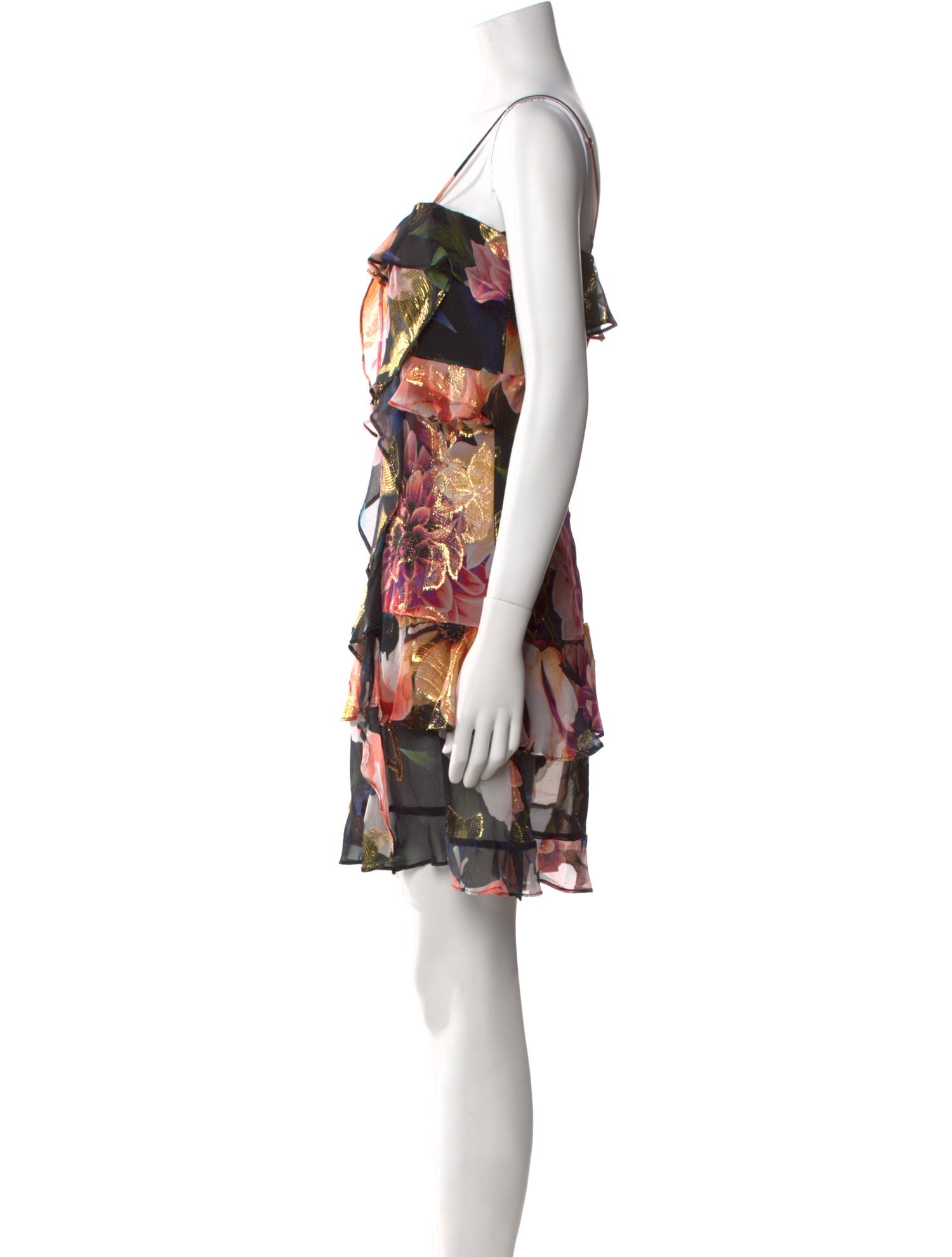Nicole Miller Floral Print Mini Dress