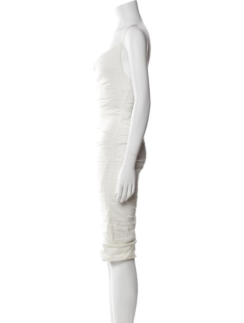 Nicole Miller Cowl Neck Knee-Length Dress