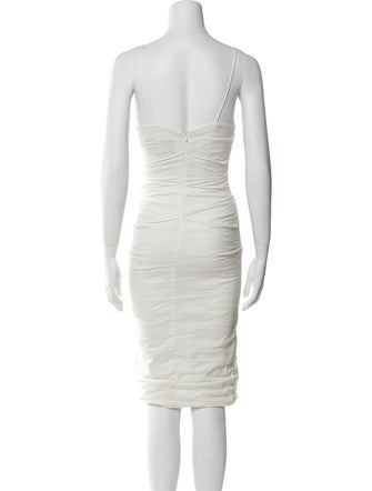 Nicole Miller Cowl Neck Knee-Length Dress