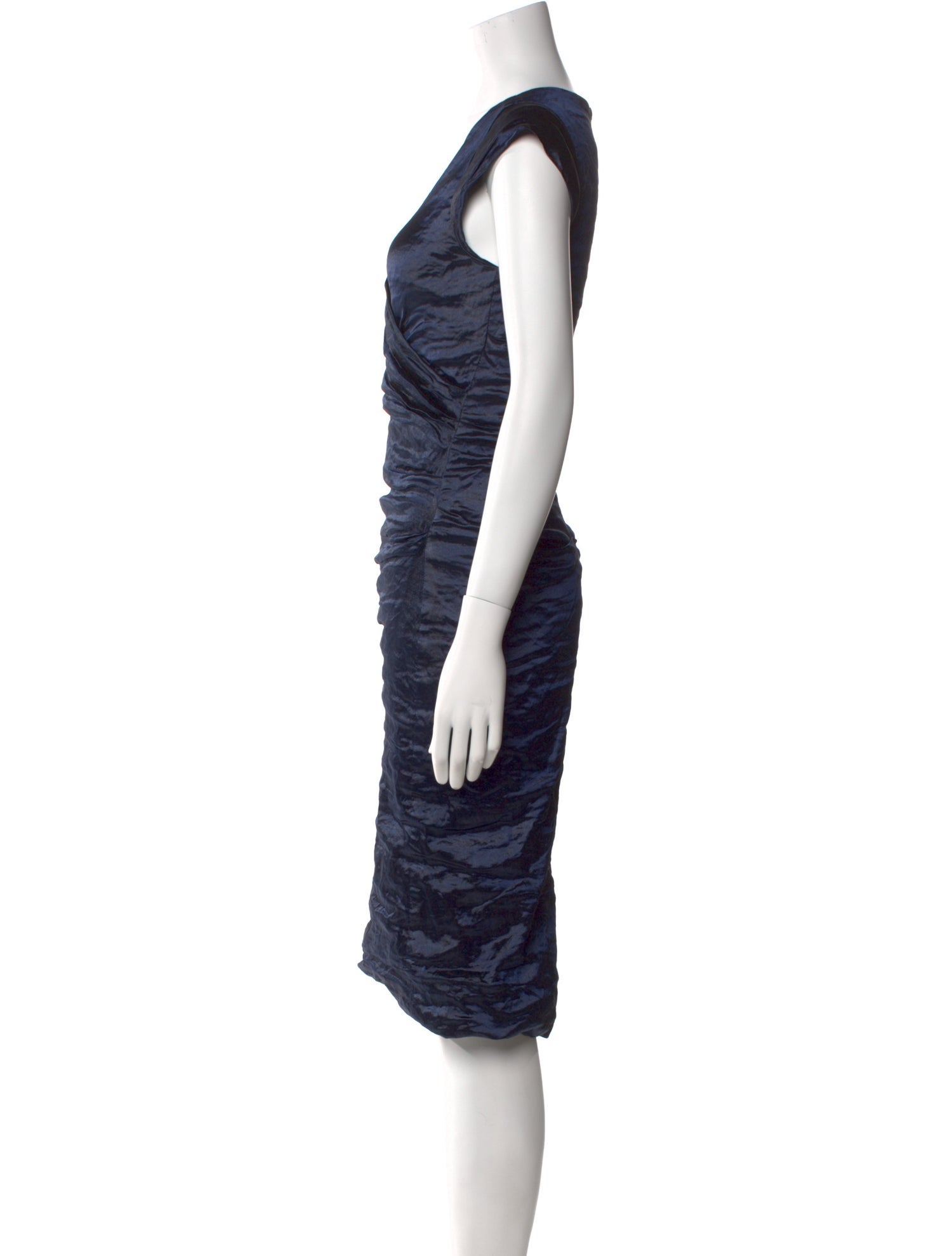 Nicole Miller Cowl Neck Midi Length Dress