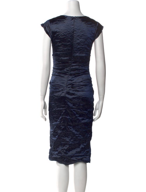 Nicole Miller Cowl Neck Midi Length Dress