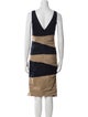 Nicole Miller Striped Midi Length Dress
