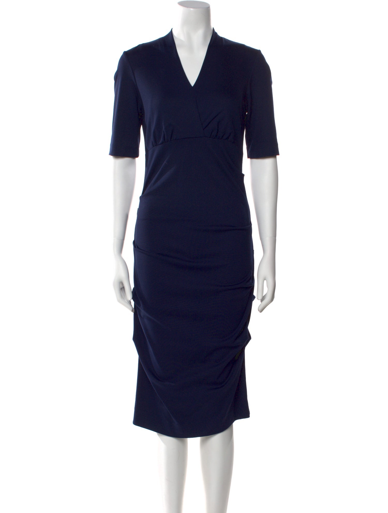 Nicole Miller V-Neck Midi Length Dress