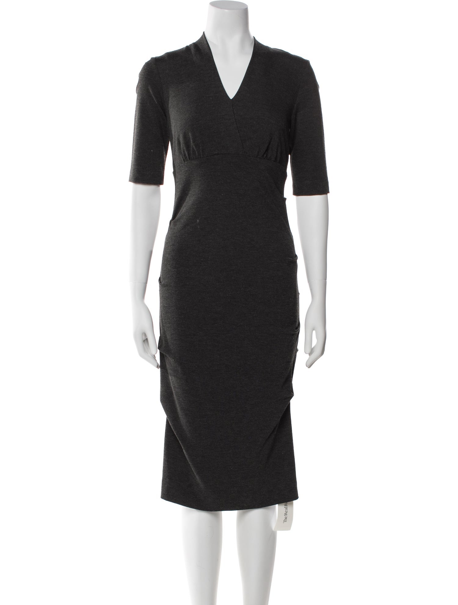 Nicole Miller V-Neck Midi Length Dress