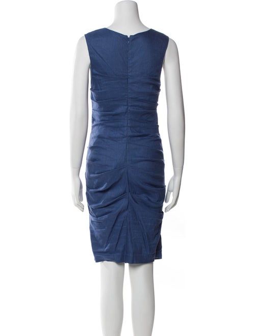 Nicole Miller Bateau Neckline Knee-Length Dress