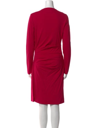 Nicole Miller Bateau Neckline Midi Length Dress