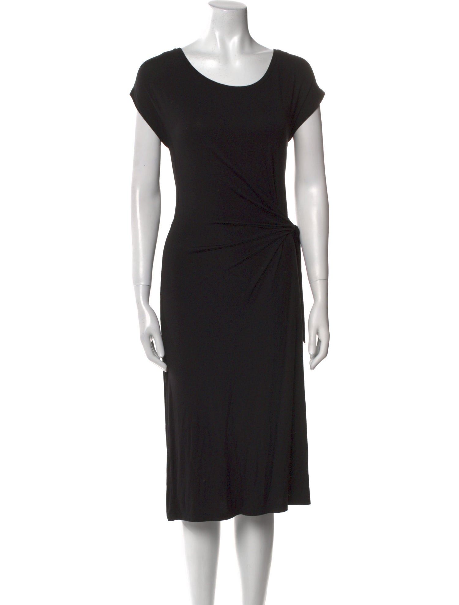 Nicole Miller Scoop Neck Midi Length Dress