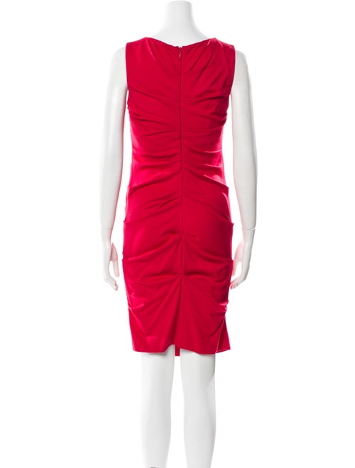 Nicole Miller Bateau Neckline Knee-Length Dress