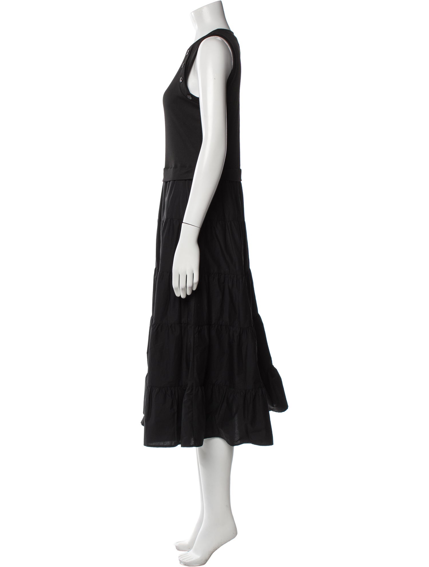 Nicole Miller Crew Neck Midi Length Dress