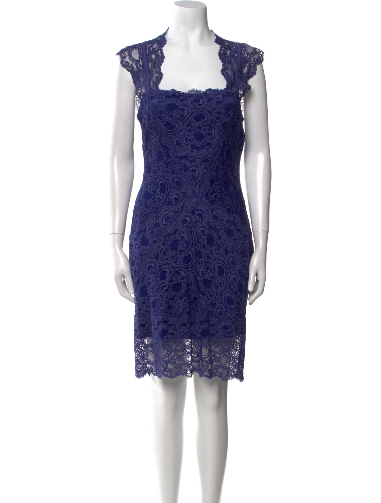 Nicole Miller Lace Pattern Mini Dress