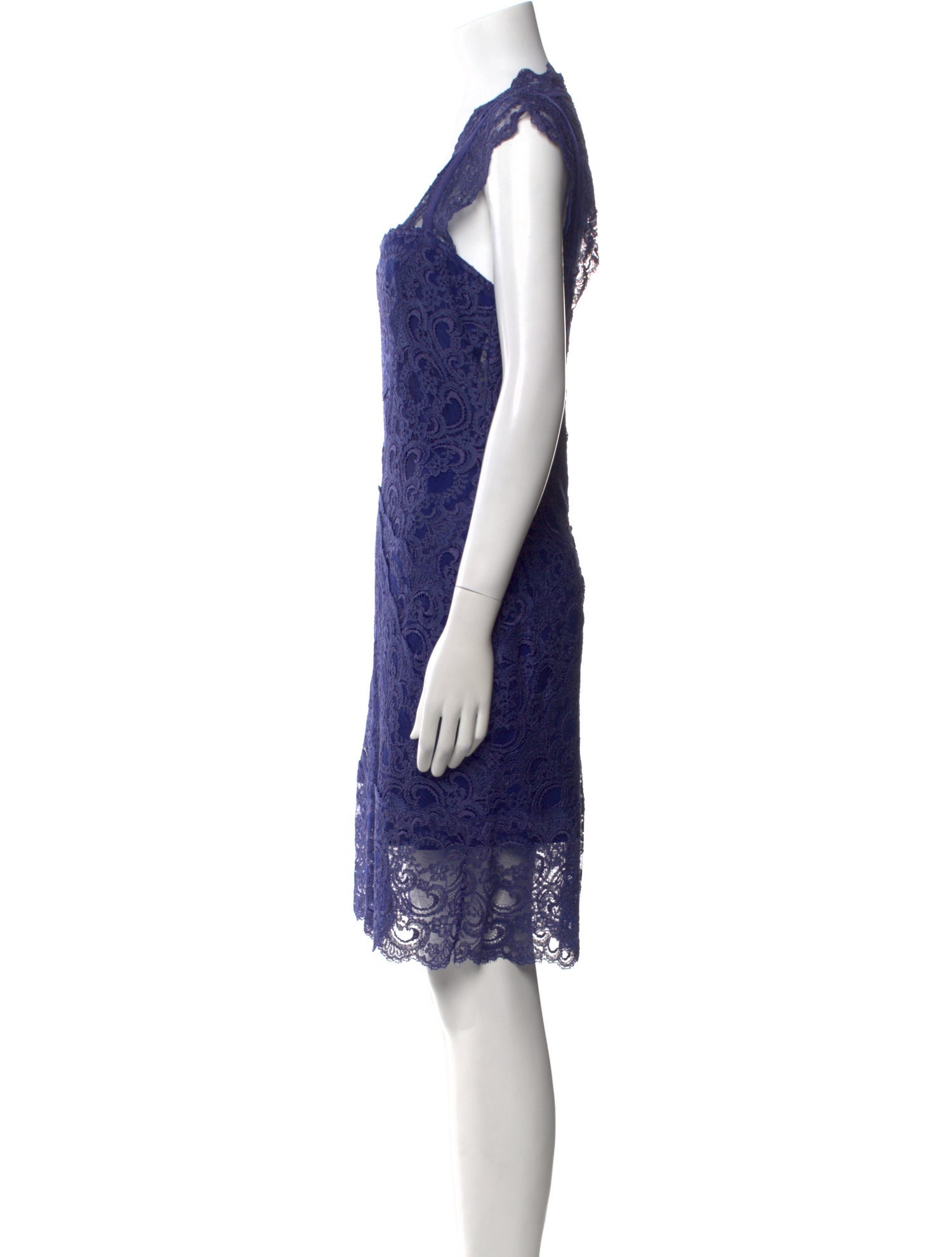 Nicole Miller Lace Pattern Mini Dress