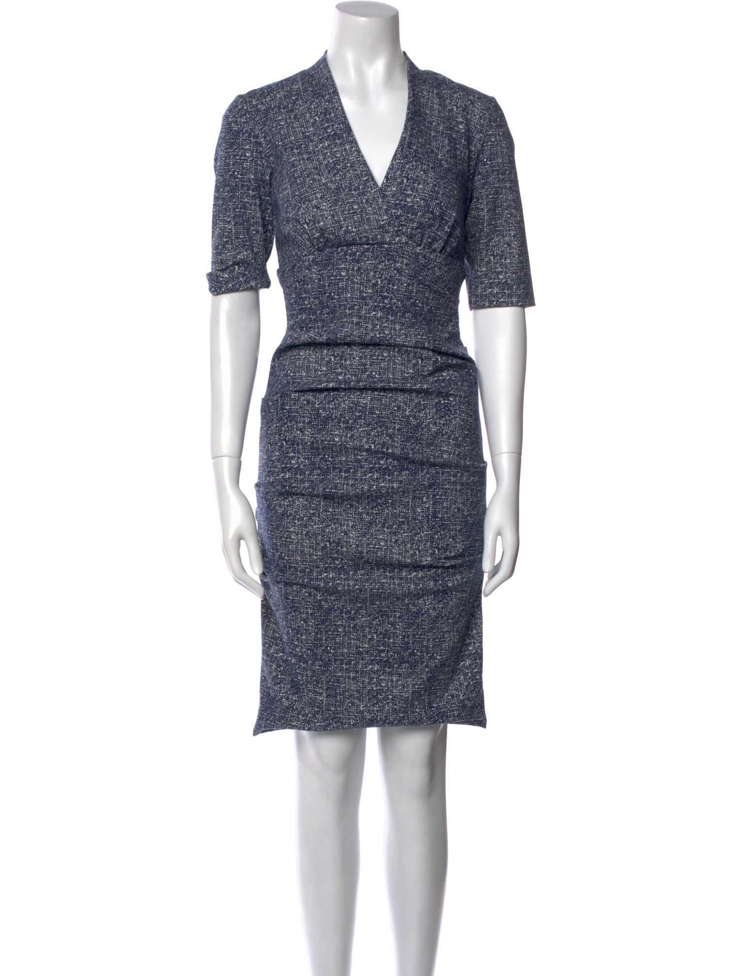 Nicole Miller Printed Knee-Length Dress w/ Tags