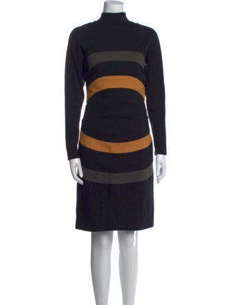 Nicole Miller Striped Knee-Length Dress