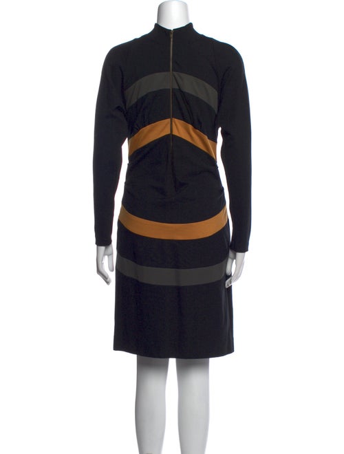 Nicole Miller Striped Knee-Length Dress