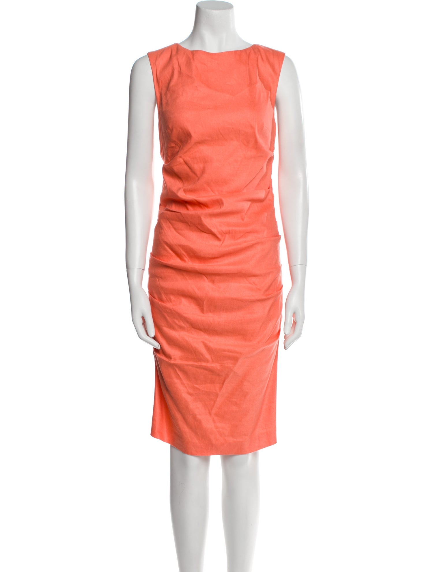 Nicole Miller Linen Knee-Length Dress