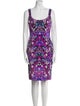 Nicole Miller Printed Knee-Length Dress