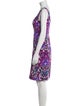 Nicole Miller Printed Knee-Length Dress