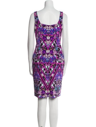 Nicole Miller Printed Knee-Length Dress