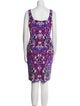Nicole Miller Printed Knee-Length Dress