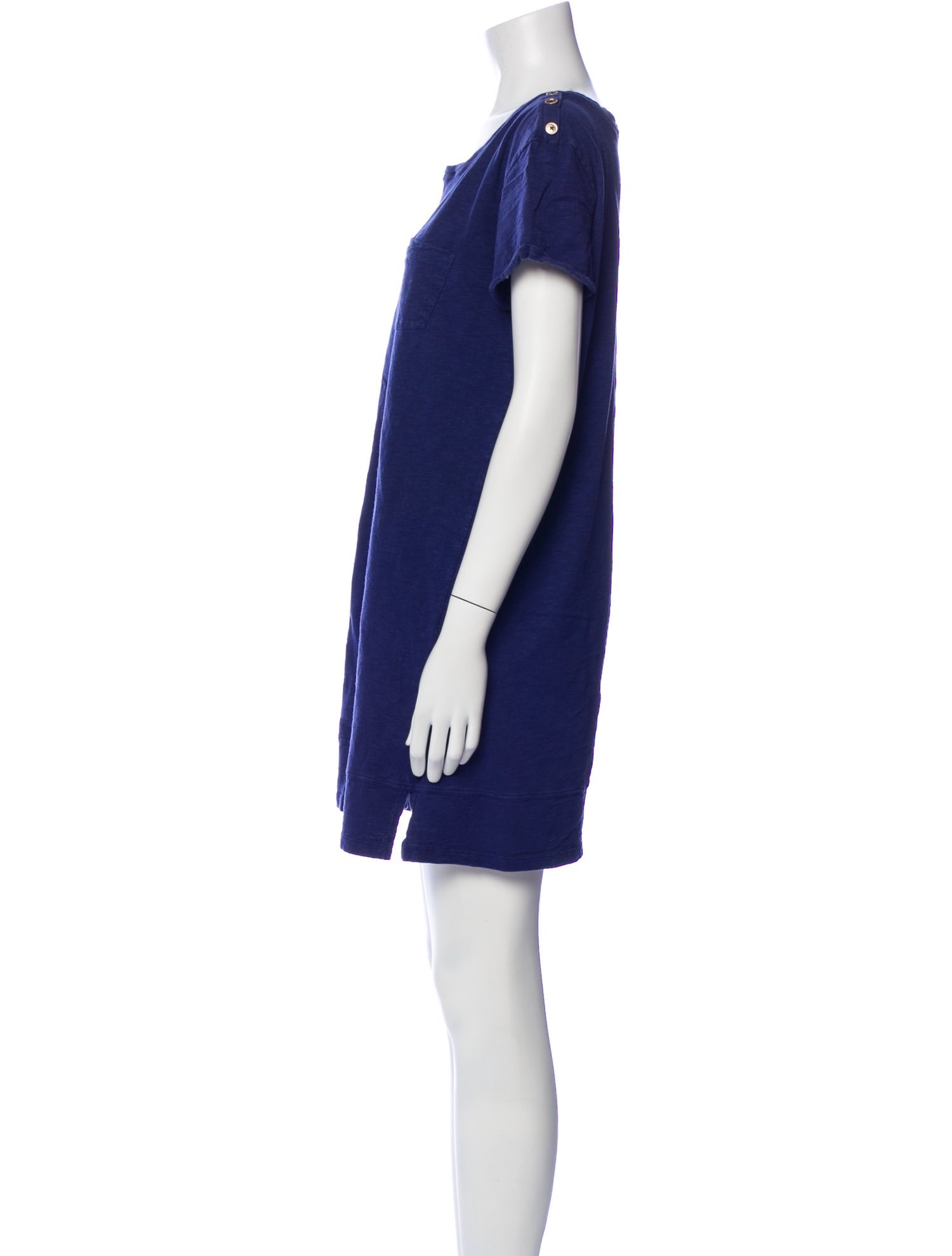 Nicole Miller Scoop Neck Mini Dress