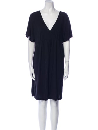 Nicole Miller V-Neck Mini Dress