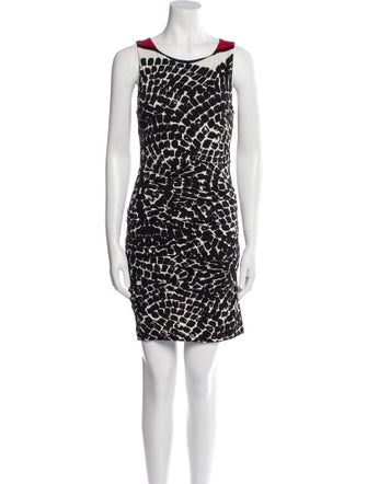 Nicole Miller Printed Mini Dress