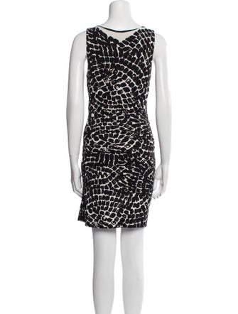 Nicole Miller Printed Mini Dress