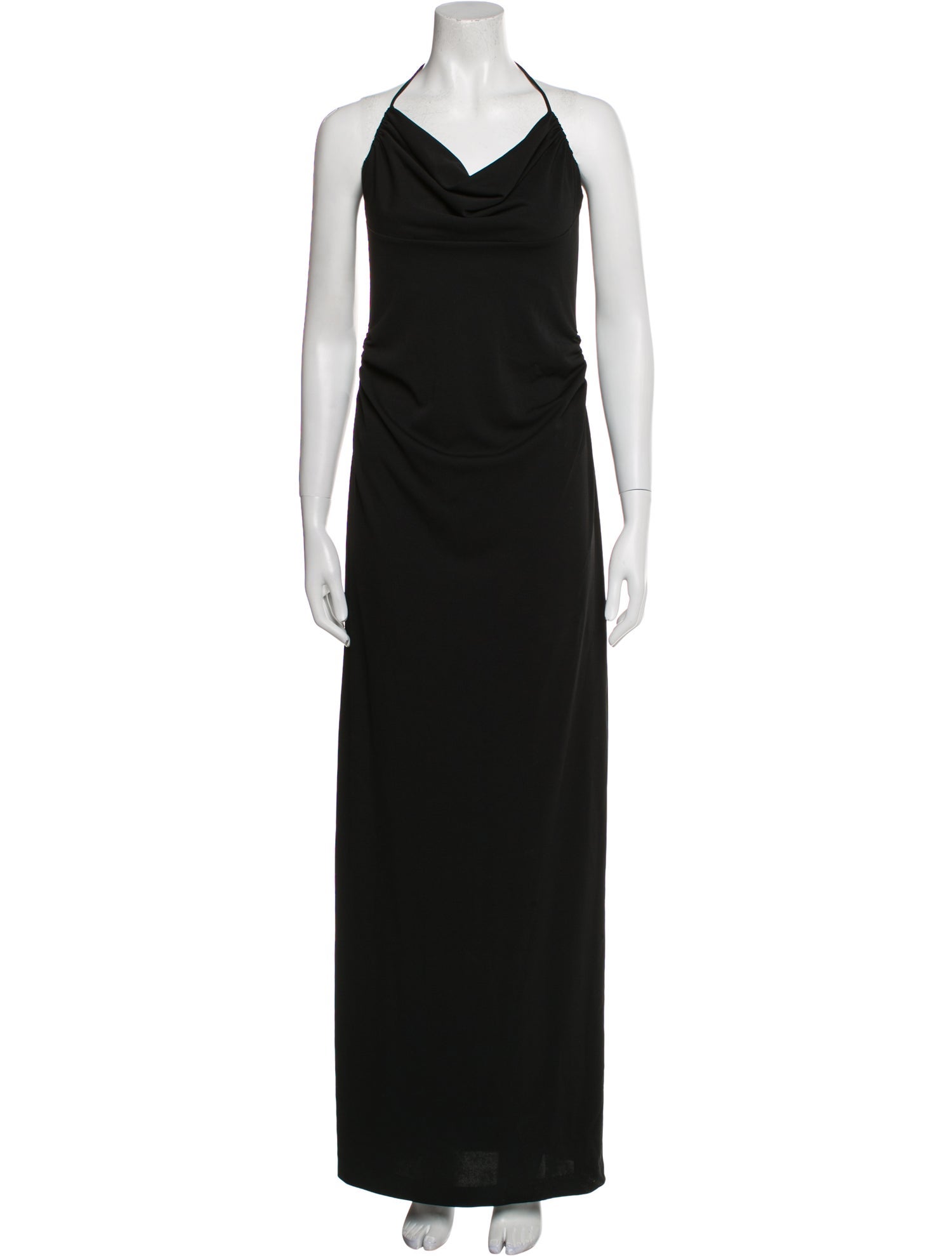 Nicole Miller Cowl Neck Long Dress