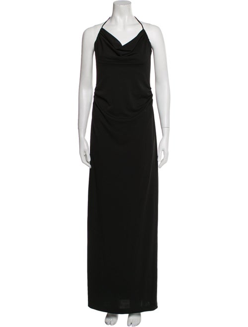 Nicole Miller Cowl Neck Long Dress